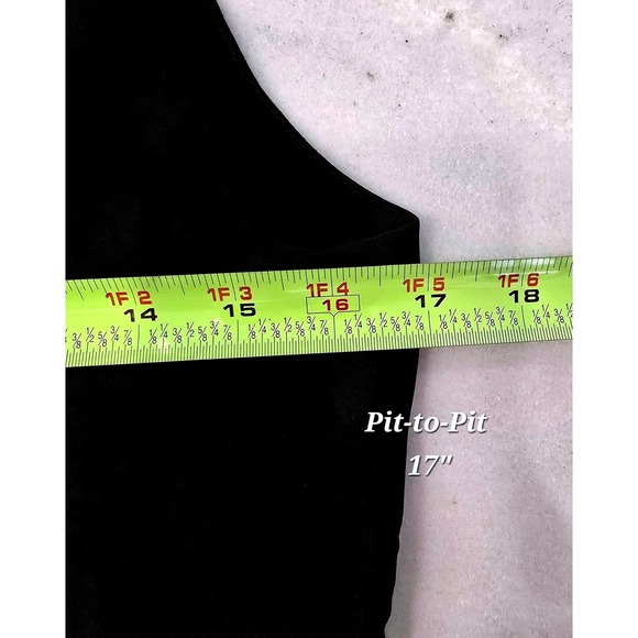 Lauren Ralph Lauren Dress Womens 12 Black Fit & Flare Sleeveless Tie Waist Bow - Picture 7 of 11